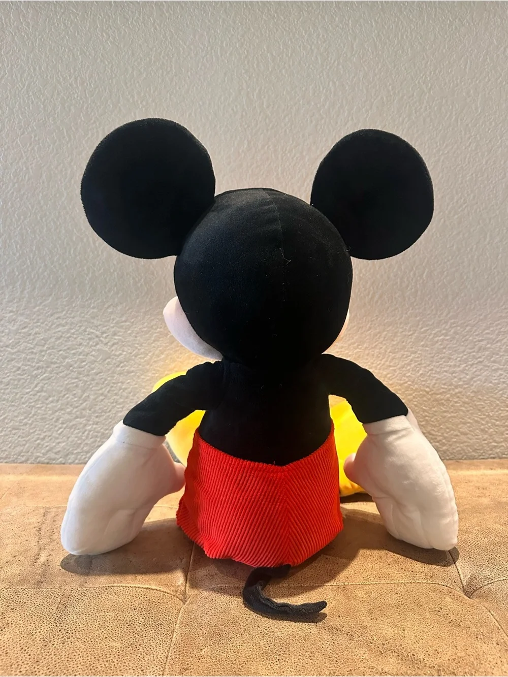 Disney Mickey Mouse Plush - Black, Red, White & Yellow 25 inch likes new